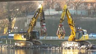 Arbeiten an der Carolabrücke im Fokus. #dresden Aktuelles Update 27.12.2024