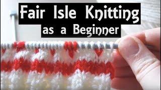 Fair Isle Knitting for Beginners | Easy Method to Knit with 2 Colours | A Slow Step-by-Step Tutorial