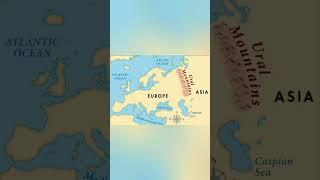 Ural mountain dividing Asia continent and Europe continent