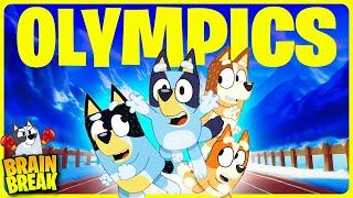 Olympics with Bluey  Winter Brain Break for Kids  Just Dance  Danny Go