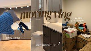 MOVING VLOG : Empty apartment tour, move out & move in with me