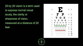 What is 20 by 20 vision? How to test vision? What vision do you need to get DMV license in USA?