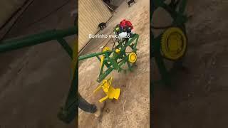 Самодельный мотоблок окучник из двигателя от триммера