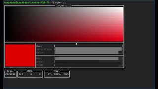 rgb-tui - color picker with a terminal UI.
