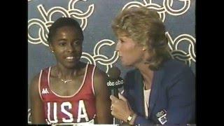 Olympics - 1984 Los Angeles - Track - Womens 100m Finals - Evelyn Ashford & Alice Brown  imasports