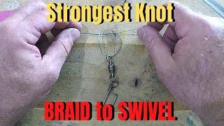 Strongest Knot BRAID to SWIVEL | Best Fishing Knots For Trolling