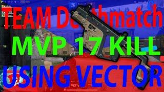 Player Unknown Battleground Mobile PUBG Mobile PUBGM Team Deathmatch MVP 17 Kill Vector Weapon