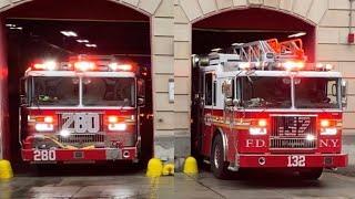 ⁴ᴷ ** Both Newly ** New York City Fire Department Engine 280 & Ladder 132 Responding { EQ2B + Horn }