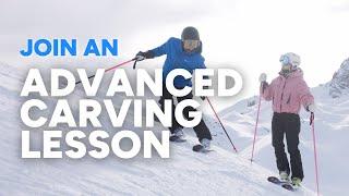 ADVANCED CARVING SKI LESSON | Drills to improve your carved turns on skis