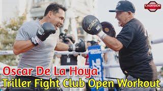 Oscar De La Hoya Trains Fans During Open Workout | De La Hoya vs Belfort: Triller Fight Club