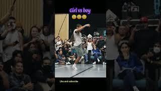 The girl is teaching him to dance | B-boy girl | break dance | powered by Red Bull | short video