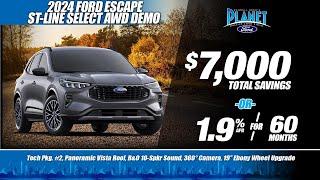 New 2024 Ford Escape ST-Line Offer | $7,000 OFF -or- 1.9% APR for 60m | Ford Dealer in Dallas, TX