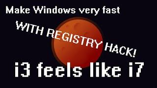 Secret Tricks make Windows very responsive with REGISTRY HACKS