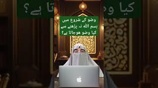 Wuzoo K Shuroo Me Bismillah Na Parhane Se Kia Wuzoo Ho Jata Hy? | Dr. Farhat Hashmi