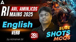 RI ARI Amin Mains Preparation | RI Mains Exam Classes 2025 | English MCQs | by Abhishek Sir #28