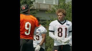 #Bengals QB Joe Burrow working with rookie WR Jermaine Burton #NFLNews