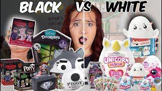 UNBOXING 100 *Black VS White MYSTERY* toys 