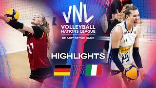  GER vs.  ITA - Highlights | Week 1 | Women's VNL 2024