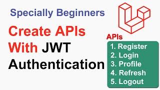 Create APIs With JWT Authentication In Laravel For Beginners In Hindi | Create API With JWT Laravel