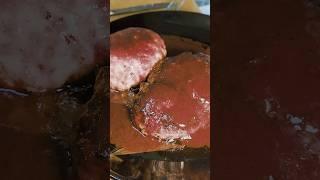 easy hamburg steak　手軽なデミグラスハンバーグ　 #asmr #cooking  #asmr