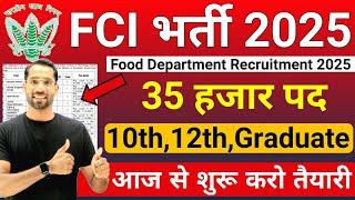 FCI New Vacancy 2025 | Food Department Recruitment 2025 | FCI Vacancy 2025 | Govt Jobs March 2025