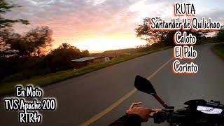 Ruta #Santander de Quilichao - #Caloto - #El Palo y #Corinto en Moto #TVS #Apache200 RTR4v.