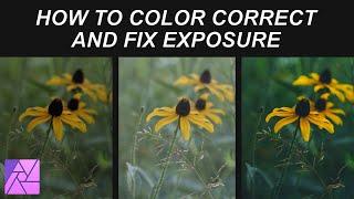 How To Color Correct And Fix Exposure - Affinity Photo Tutorial