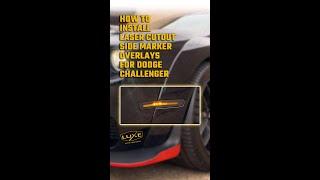 How to Install Challenger Laser Cutout Sidemarker Overlays from Luxe Auto Concepts