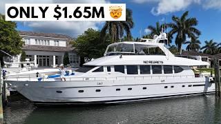 How is This Only $1.65M??  2001 Monte Fino 88 Yacht Tour