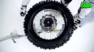 How to change a bib mousse tire with Rabaconda Dirt Bike Tire Changer