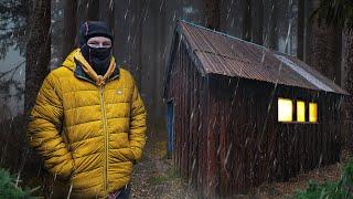 Remote Survival Shelter Camping in EXTREME Weather