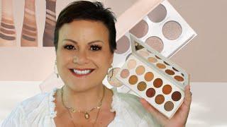 MORPHE  X JACLYN HILL DIVINE NEUTRALS EYESHADOW PALETTE | REVIEW TUTORIAL HOODED EYES | Mature Skin