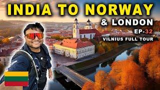 Mysterious Country  LITHUANIA | VILNIUS Full City Tour | INDIA TO NORWAY & LONDON | Ep- 32