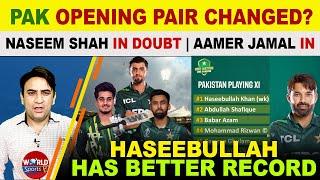 Pakistan OPENING PAIR CHANGED? | Naseem Shah in doubt for Pakistan vs Australia 2nd ODI