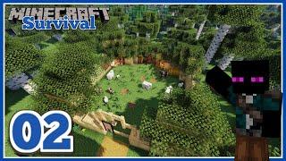 Starting Exploring and a Woodland Animal Pen | Lets Play Minecraft Season 2 | v1.19 | Ep 2