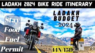 Ladakh 2024 Bike Ride Itinerary | Food - Stay - Budget | Ladakh Bike Ride 2024 Preparation ​⁠