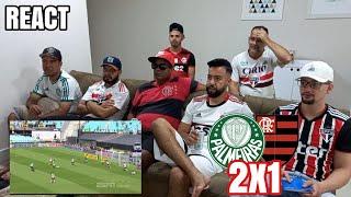 REACT PALMEIRAS 2X1 FLAMENGO - PALMEIRAS TRICAMPEÃO