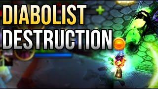 DIABOLIST DESTRUCTION WARLOCK [RANK 1 SOLO SHUFFLE GAMES] THE WAR WITHIN PvP