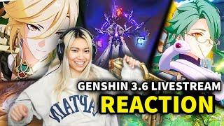 KAVEH IS BROKE, AND BAIZHU IS YASSIFIED OROCHIMARU | Genshin 3.6 livestream reaction