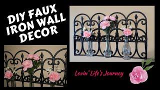 DIY Faux Iron Bud Vase Wall Decor - Easy & Budget Friendly