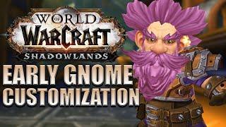 EARLY Gnome Hair/Beard/Jewellery Customizations | Shadowlands Alpha