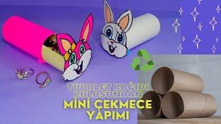 MİNİ ÇEKMECE YAPIMI - TUVALET KAĞIDI RULOSUNDAN NELER YAPILIR? / RECYCLE / DIY