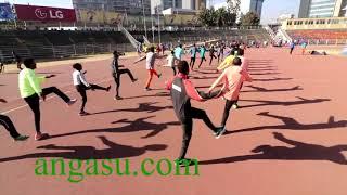 Ethiopia how to Warmup before running With Music Sports Rhythm Training Taiwan & Hong Kong & Macau