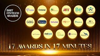 17 Awards in 17 Minutes | Brit FinTech Awards 2024