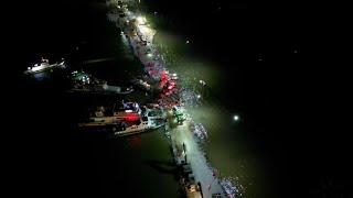 Drone footage shows dike breach on China's Dongting Lake sealed