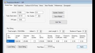 ROD3D - Model Data Tab