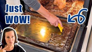 Using Easy Off Oven Cleaner Fume Free On A Super Dirty Oven - Clean With Me!