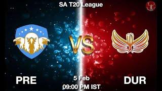 Live :PRE vs DUR Live Score 28th Match Pretoria Capitals vs Durban Super Giants Live Cricket Score