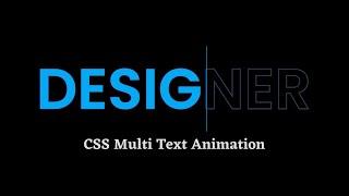 CSS Text Animation Effects | Amazing Animated Text Using HTML & CSS | CSS Text Animation Typing