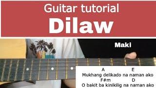 Maki - Dilaw Guitar tutorial (4 CHORDS ONLY)